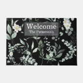 Stylish Personalized Greenery Fußmatte (Vorderseite)