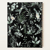 Stylish Personalized Greenery spiral  Planer (Rückseite)