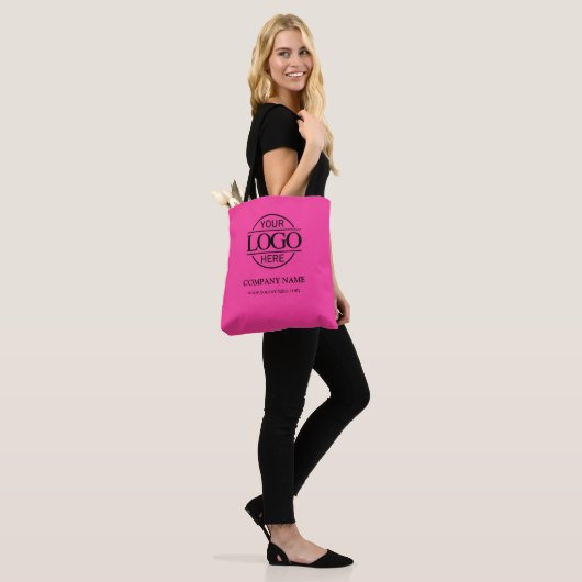 Stylish Pink Business Corporate Logo Promotional Tasche (Am Model)