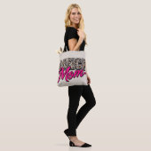 Stylish Pink Script Animal Print Carryall tote bag Tasche (Am Model)