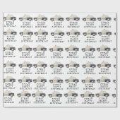 Stylish Police Kids Birthday Geschenkpapier (Flach)