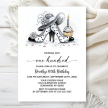 Stylish Polka Dot High Heel Shoes 100th Birthday