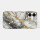 Stylish Premium Marble Phone Case/ iPhone 16 Fall Hülle (Rückseite (Horizontal))