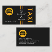 Stylish Professional Yellow Lines Visitenkarte (Vorne/Hinten)