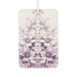 Stylish Purple Flowers Air Freshener Autolufterfrischer