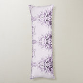 Stylish Purple Flowers Body Pillow Seitenschläferkissen (Rückseite (Vertikal))