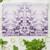 Stylish Purple Flowers Kitchen Towel Geschirrtuch (Gefaltet)