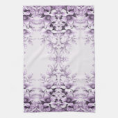 Stylish Purple Flowers Kitchen Towel Geschirrtuch (Vertikal)