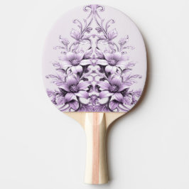 Stylish Purple Flowers Ping Pong Paddle Tischtennis Schläger