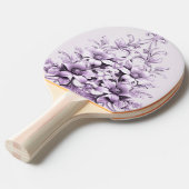 Stylish Purple Flowers Ping Pong Paddle Tischtennis Schläger (Vorderseite)