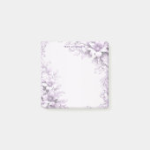 Stylish Purple Flowers Post it Notes Post-it Klebezettel (Vorderseite)