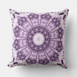 Stylish Purple Flowers Throw Pillow Kissen