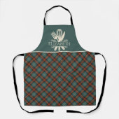 Stylish Red & Cream Tartan – Perfect for Cooking Schürze (Vorderseite)