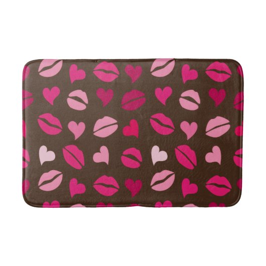 Stylish Red Heart Love Gift for Valentine’s Day Badematte (Vorderseite)