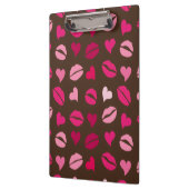 Stylish Red Heart Love Gift for Valentine’s Day Klemmbrett (Links)