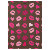 Stylish Red Heart Love Gift for Valentine’s Day Klemmbrett (Rückseite)