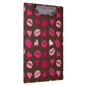 Stylish Red Heart Love Gift for Valentine’s Day Klemmbrett (Rechts)