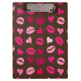 Stylish Red Heart Love Gift for Valentine’s Day Klemmbrett