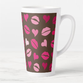 Stylish Red Heart Love Gift for Valentine’s Day Milchtasse