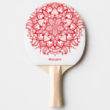 Stylish Red Mandala Boho Custom