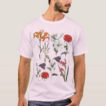 STYLISH RETRO FLORAL DESIGN WITH LILIES