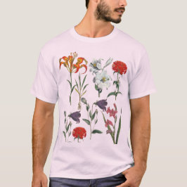 STYLISH RETRO FLORAL DESIGN WITH LILIES T-Shirt