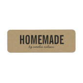 Stylish Rustic Bold Homemade Faux Kraft (Vorne)