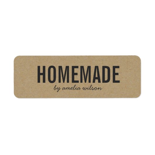 Stylish Rustic Bold Homemade Faux Kraft (Vorne)