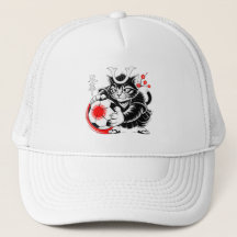 Stylish Samurai-Katze Japan Fußball für Fußballfan