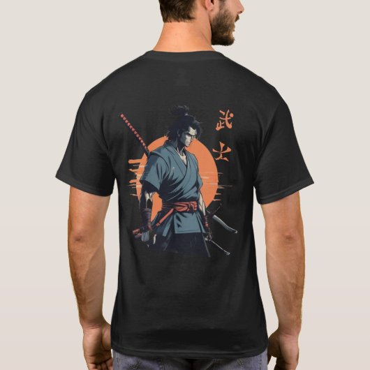 Stylish Samurai T-Shirt (Rückseite)