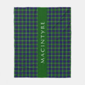 Stylish Scottish Clan MacIntyre Tartan Custom Fleecedecke (Vorderseite)