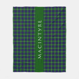 Stylish Scottish Clan MacIntyre Tartan Custom Fleecedecke