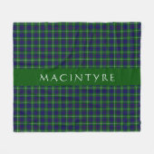 Stylish Scottish Clan MacIntyre Tartan Custom Fleecedecke (Vorderseite (Horizontal))