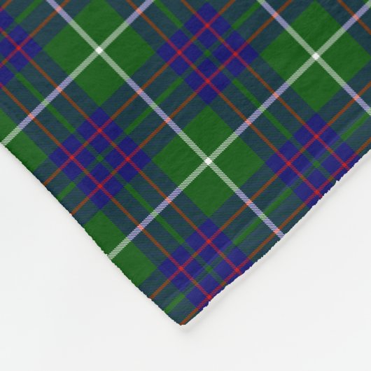 Stylish Scottish Clan MacIntyre Tartan Custom Fleecedecke (Ecke)