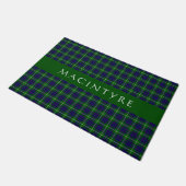 Stylish Scottish Clan MacIntyre Tartan Custom Fußmatte (Schrägansicht)