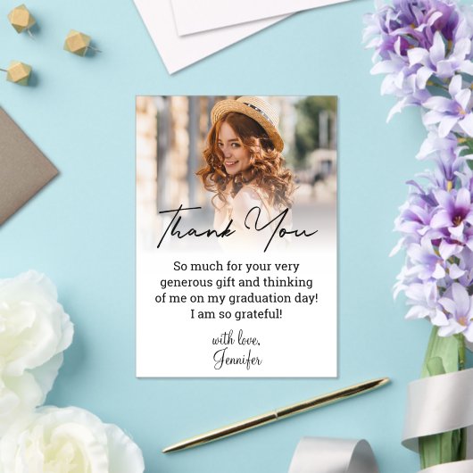 stylish script Abschluss verblasst Foto vielen Dan Acryleinladungen (In Situ (Hochzeit))