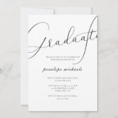Stylish Script Soft Mint Photo Graduation Party Einladung (Rückseite)