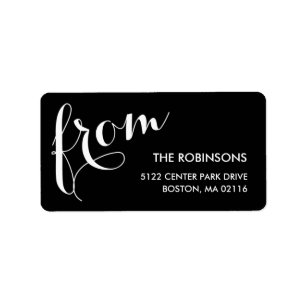 Stylish Sender Address Labels Adressaufkleber