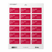 Stylish Sender Address Labels Adressaufkleber (Vorne)