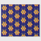 Stylish SHANA TOVA Rosh Hashanah Geschenkpapier (Flach)