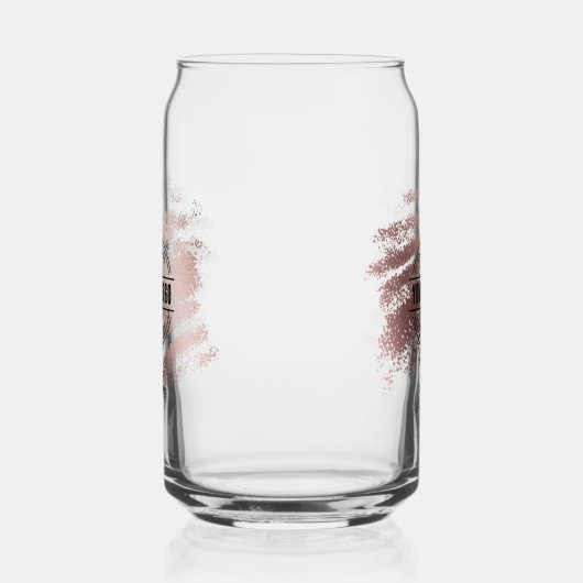 Stylish Shiny Bronze Business Logo Guest Dosenglas (Rechts)