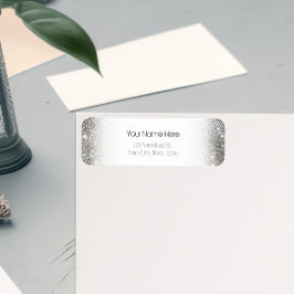 Stylish Silver Glitter Glitz Foto