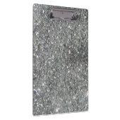 Stylish Silver Glitter Glitz Foto Klemmbrett (Rechts)