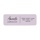 Stylish Simple Basic Informal Lässig Lilac (Vorne)