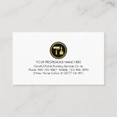 Stylish Simple Gold Painter's Frame Visitenkarte (Rückseite)