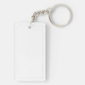 Stylish Simple Modern Dog Lover Herz 2 Foto Schlüsselanhänger (Rückseite)