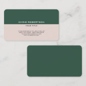 Stylish Simple Modern Minimalistisch Schlicht Visitenkarte (Vorne/Hinten)
