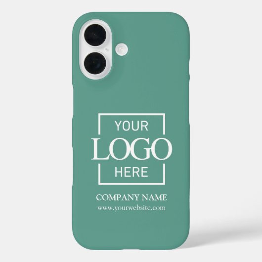 Stylish Simple Teal Business Company Logo Apple Case-Mate iPhone Hülle (Rückseite)