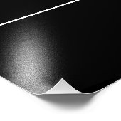 Stylish Simple Text & Thin Stripes Fotodruck (Ecke)