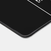 Stylish Simple Text & Thin Stripes Schreibtischunterlage (Ecke)